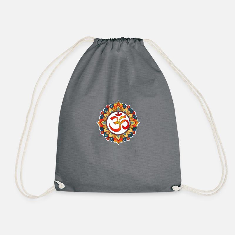 OM Mandala - Turnbeutel - Grau