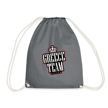 Greece Team - Drawstring Bag - grey - Front