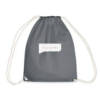 T-shirt humoristique prof / élève - école - Sac de sport léger - gris - Devant
