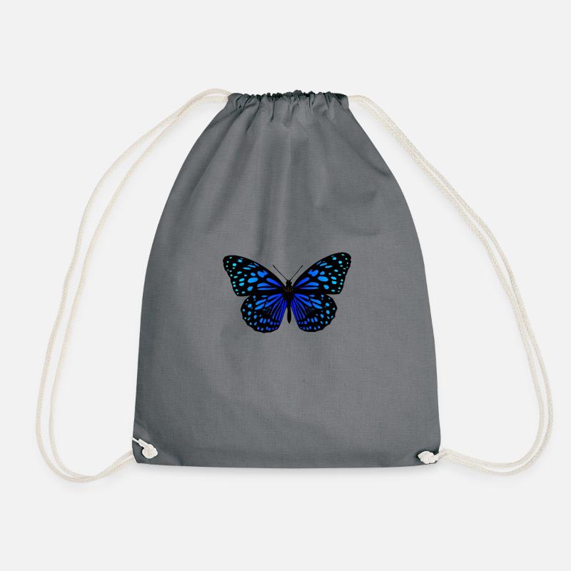 Schmetterling - Turnbeutel - Grau