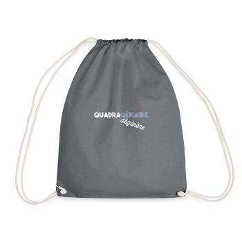 Quadragénaire - humour - dégénère - 40 ans - Sac de sport léger - gris - Devant