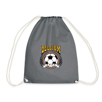 Belgique Rétro College Look Style Football - Sac de sport léger - gris - Devant