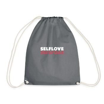 Selflove and self-confidence, independent - Drawstring Bag - grey - Front