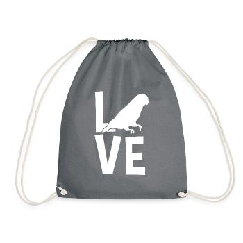 Molinasittich Parrot Bird Sun Parakeet - Drawstring Bag - grey - Front