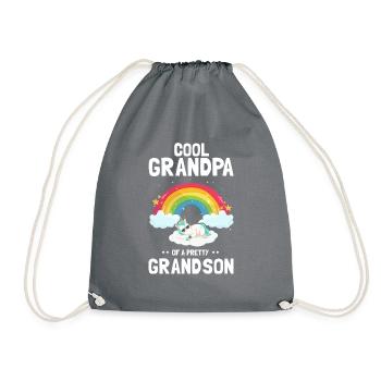 Grand-PÈRE cool d’un joli fils gay Cute Pride Design - Sac de sport léger - gris - Devant