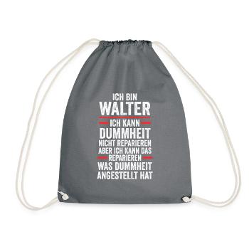 Walter - Turnbeutel - Grau - Vorne