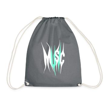 Musique Lettres cool Style Design Vie de fête - Sac de sport léger - gris - Devant