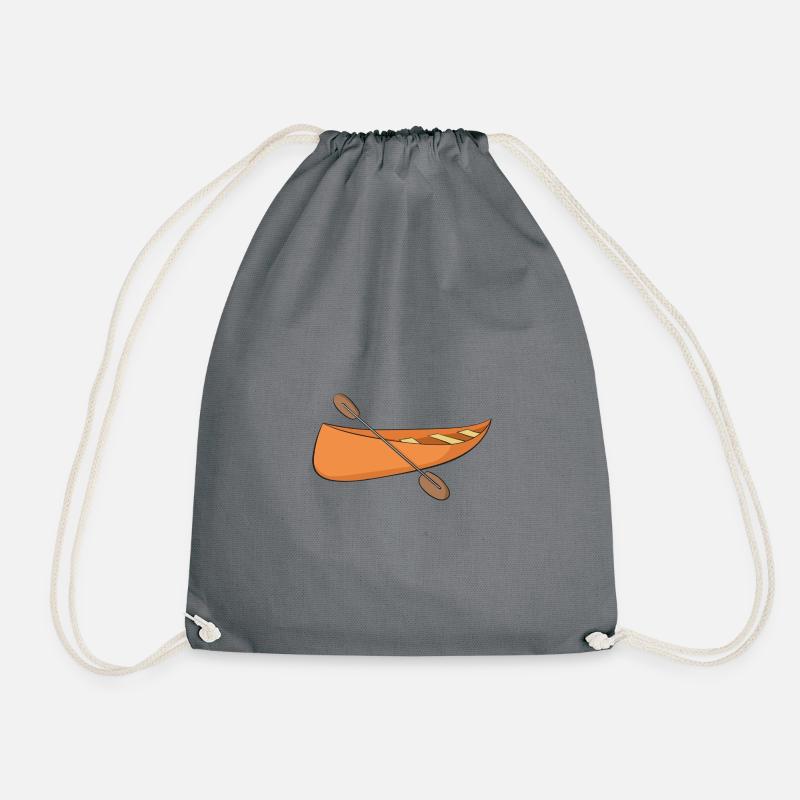canoe - Drawstring Bag - grey