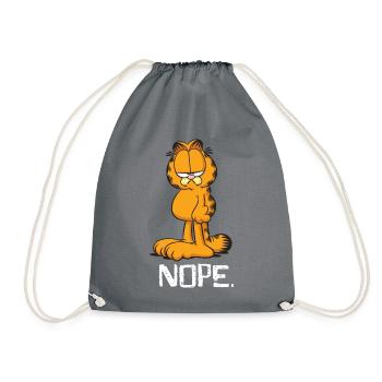Garfield Nope - Turnbeutel - Grau - Vorne
