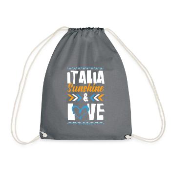 Italia Love - Turnbeutel - Grau - Vorne