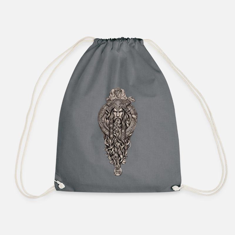 Nordic Ornament - Turnbeutel - Grau
