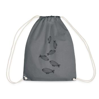 Symbole de l’icône Zeppelin - Sac de sport léger - gris - Devant