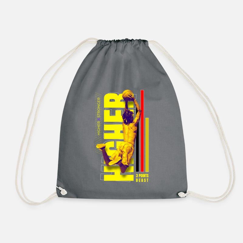 3 Point Beast | Basketball | Tournament - Drawstring Bag - grey