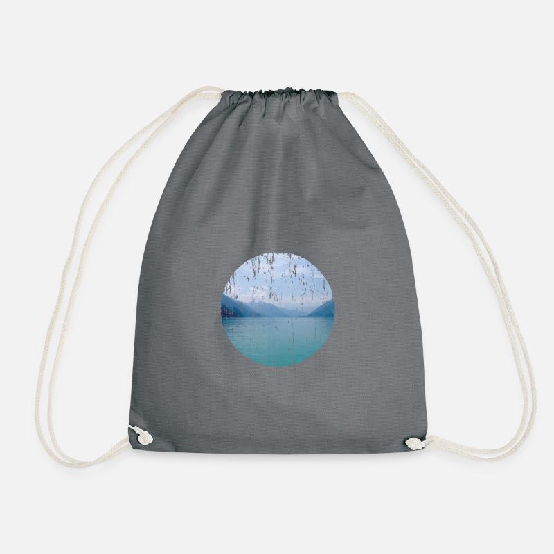 lake - Drawstring Bag - grey