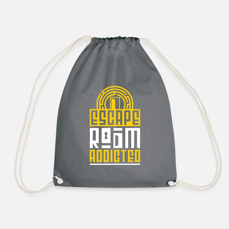 Escape Room Addicted - Turnbeutel - Grau