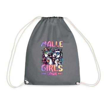 Malle Girls Tour Unicorn Mallorca - Drawstring Bag - grey - Front