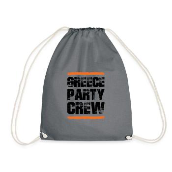 Greece Party Crew - Drawstring Bag - grey - Front