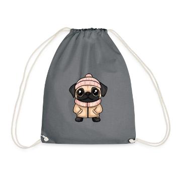 Carlin Chien Hiver - Sac de sport léger - gris - Devant