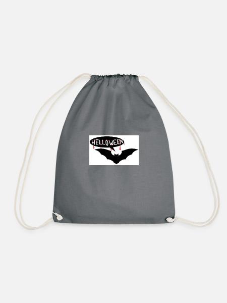 Halloween Fledermaus - Turnbeutel - Grau