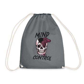 Mind Control Gaming-Design - Turnbeutel - Grau - Vorne