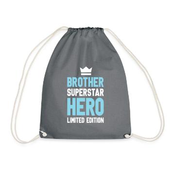 Brother Limited Edition Saying - Drawstring Bag - grey - Front