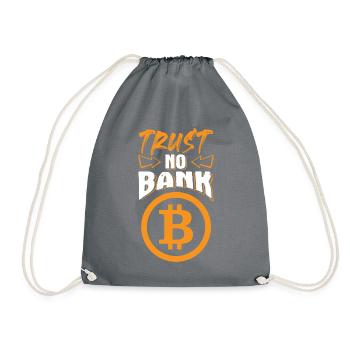 bank bitcoin - Sac de sport léger - gris - Devant