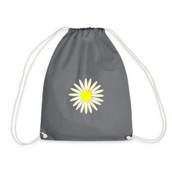 daisy - Drawstring Bag - grey - Front