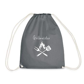 Grillmeister - Turnbeutel - Grau - Vorne