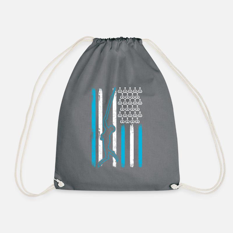 Spearfishing - Drawstring Bag - grey
