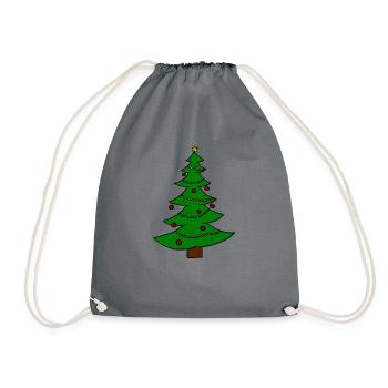 Arbre de Noël Arbre de Noël Juletre - Sac de sport léger - gris - Devant