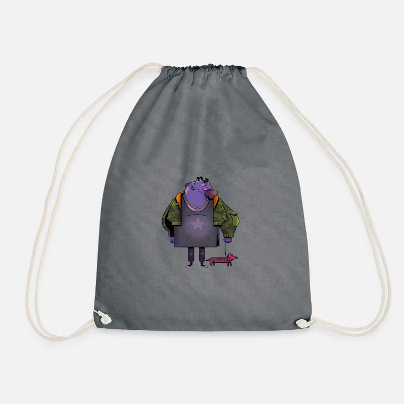 Dude 1 - Drawstring Bag - grey