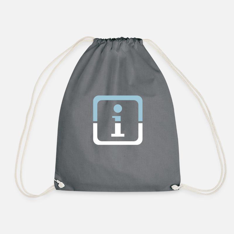 Info 30 - Drawstring Bag - grey