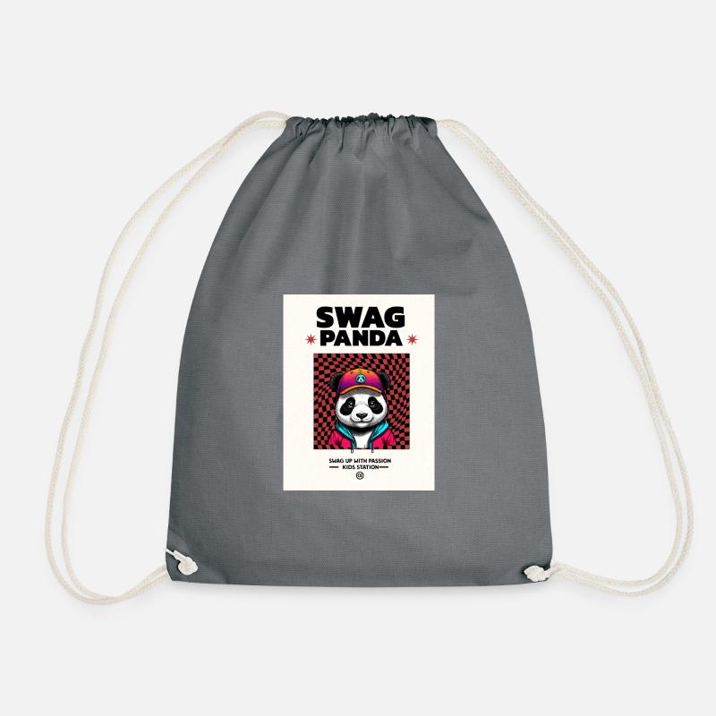 Swag Panda - Turnbeutel - Grau