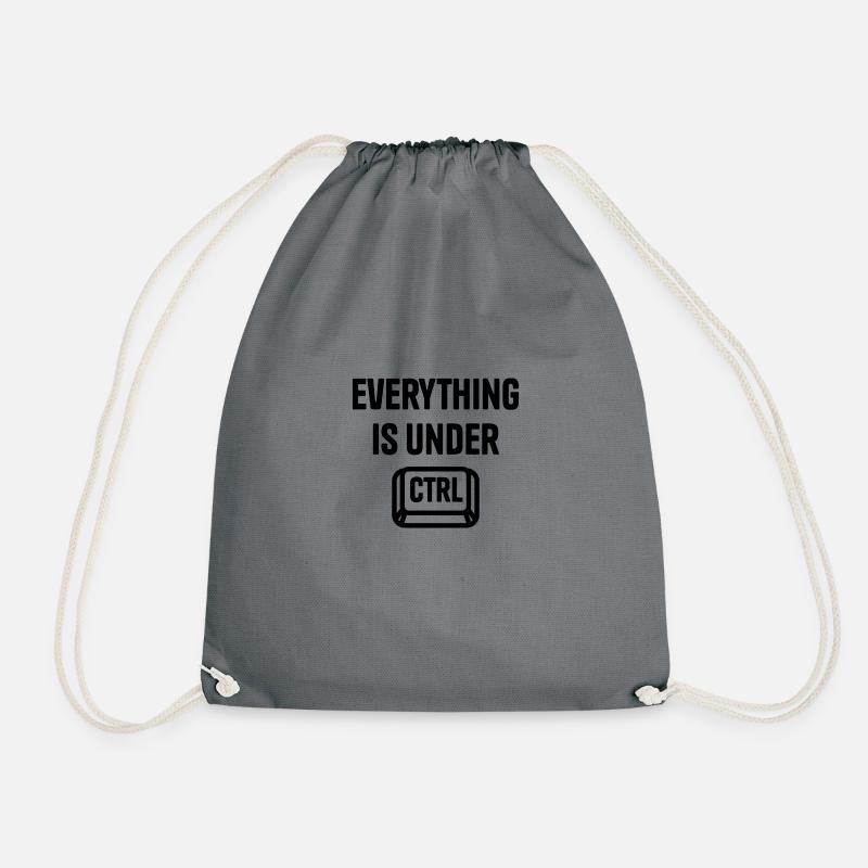4&8 => everything is under ctrl - Drawstring Bag - grey