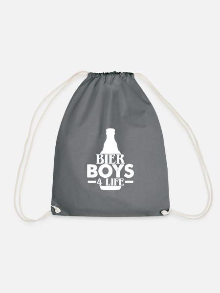 Bier Boys 4 Life - Turnbeutel - Grau