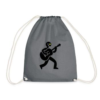 Musicien Guitariste - Sac de sport léger - gris - Devant