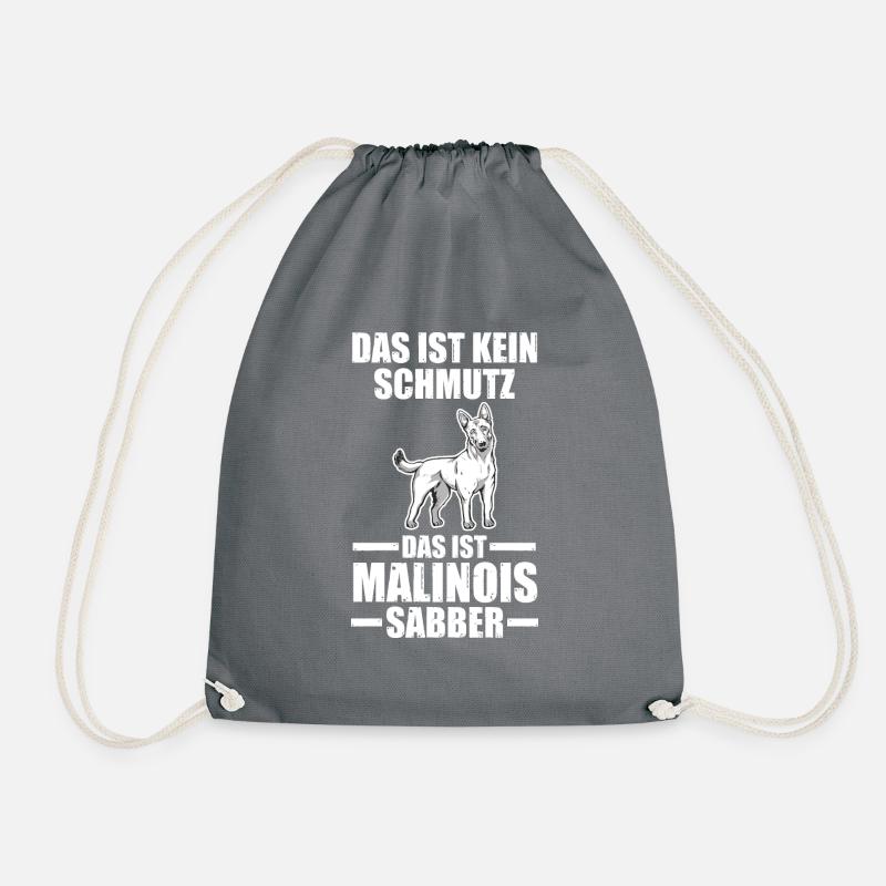Hund Malinois - Turnbeutel - Grau