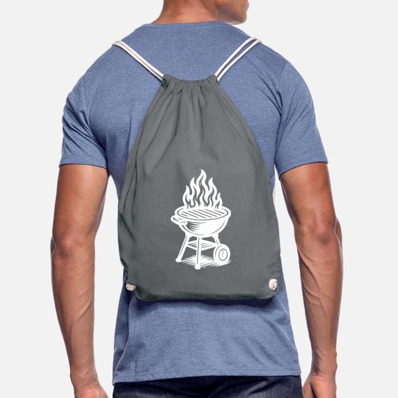 Grill Fire Grilling Drawstring Bag