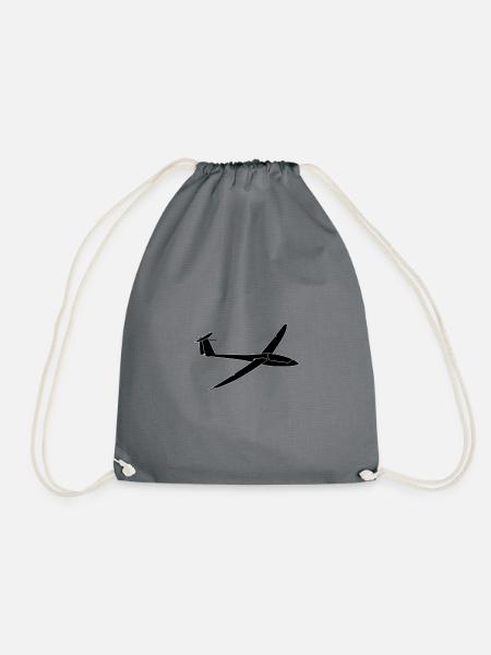 Glider Gliding Gliding Gliding Glider - Drawstring Bag - grey