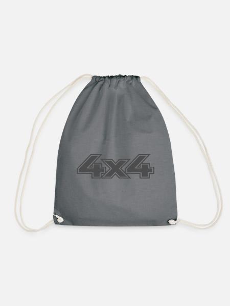 4x4 Offroad , Allrad - Turnbeutel - Grau