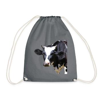 Drôle d’agriculteurs de têtes de vache de vache - Sac de sport léger - gris - Devant