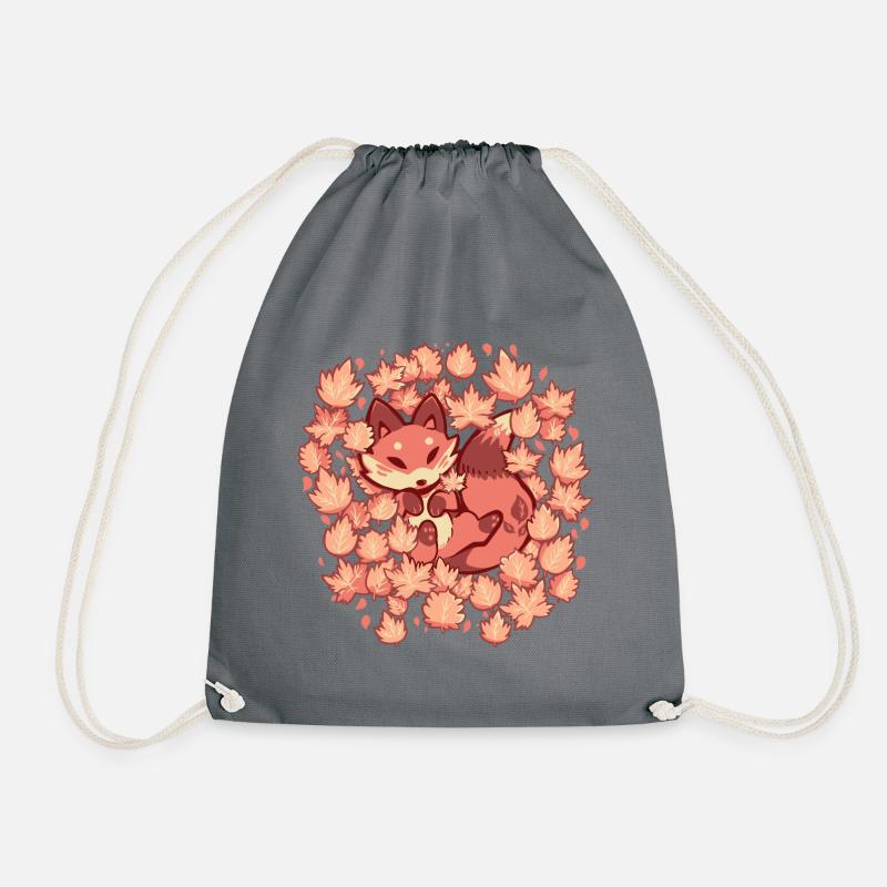 Feuilles d’automne renard - Sac de sport léger - gris