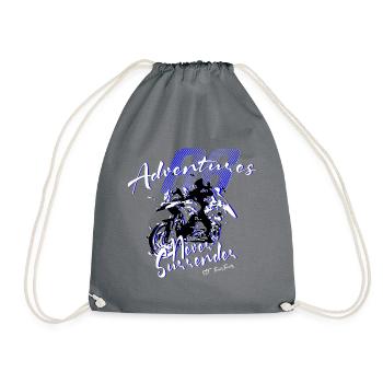 66 Adventures Never Surrender - Drawstring Bag - grey - Front