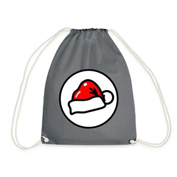 Chapeau de Noël Noël Casquette de Noël Père Noël - Sac de sport léger - gris - Devant
