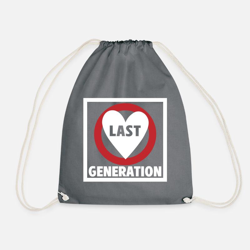 Letzte Generation | Farben änderbar - Turnbeutel - Grau