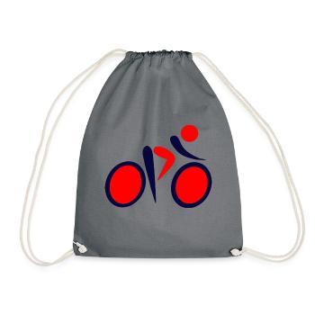 montagne vélo vélo VTT cycliste vélo - Sac de sport léger - gris - Devant