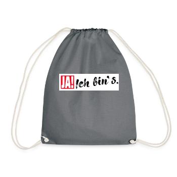 Ja Ich bin es - Turnbeutel - Grau - Vorne