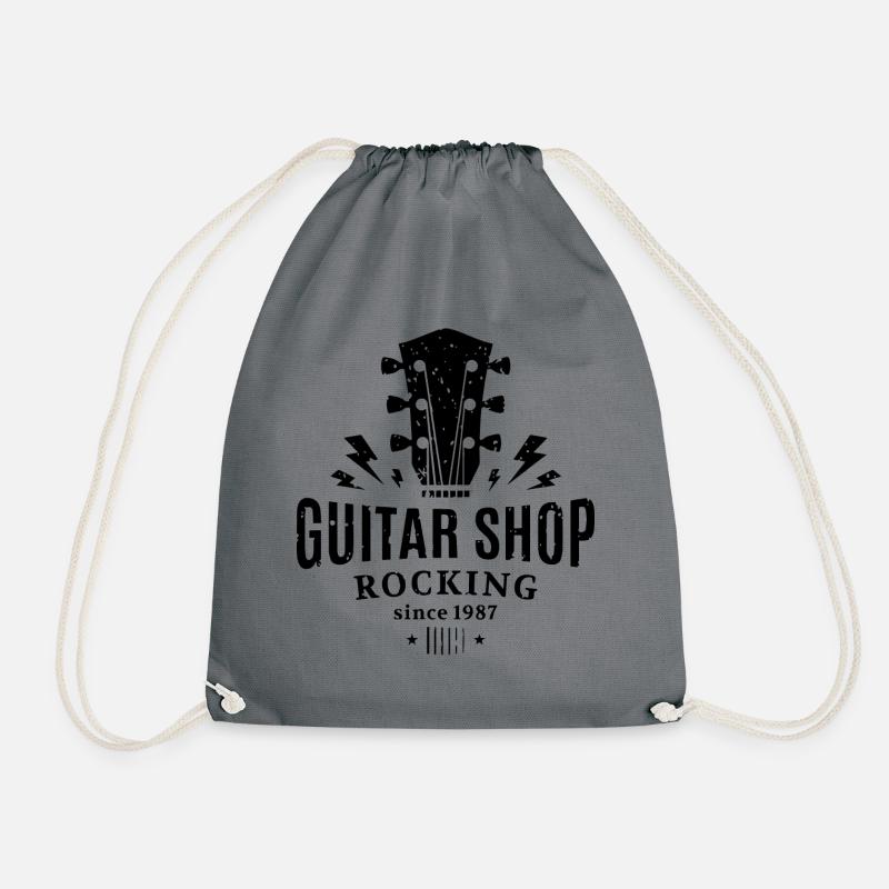 Guitar shop - Drawstring Bag - grey