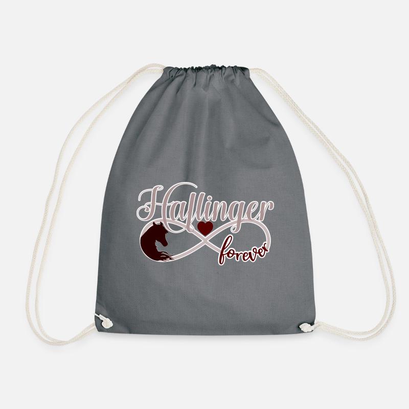 Cheval Haflinger tête de cheval Infinity - Sac de sport léger - gris