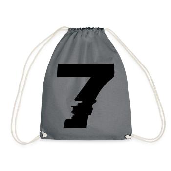 7 Nombre - Sac de sport léger - gris - Devant